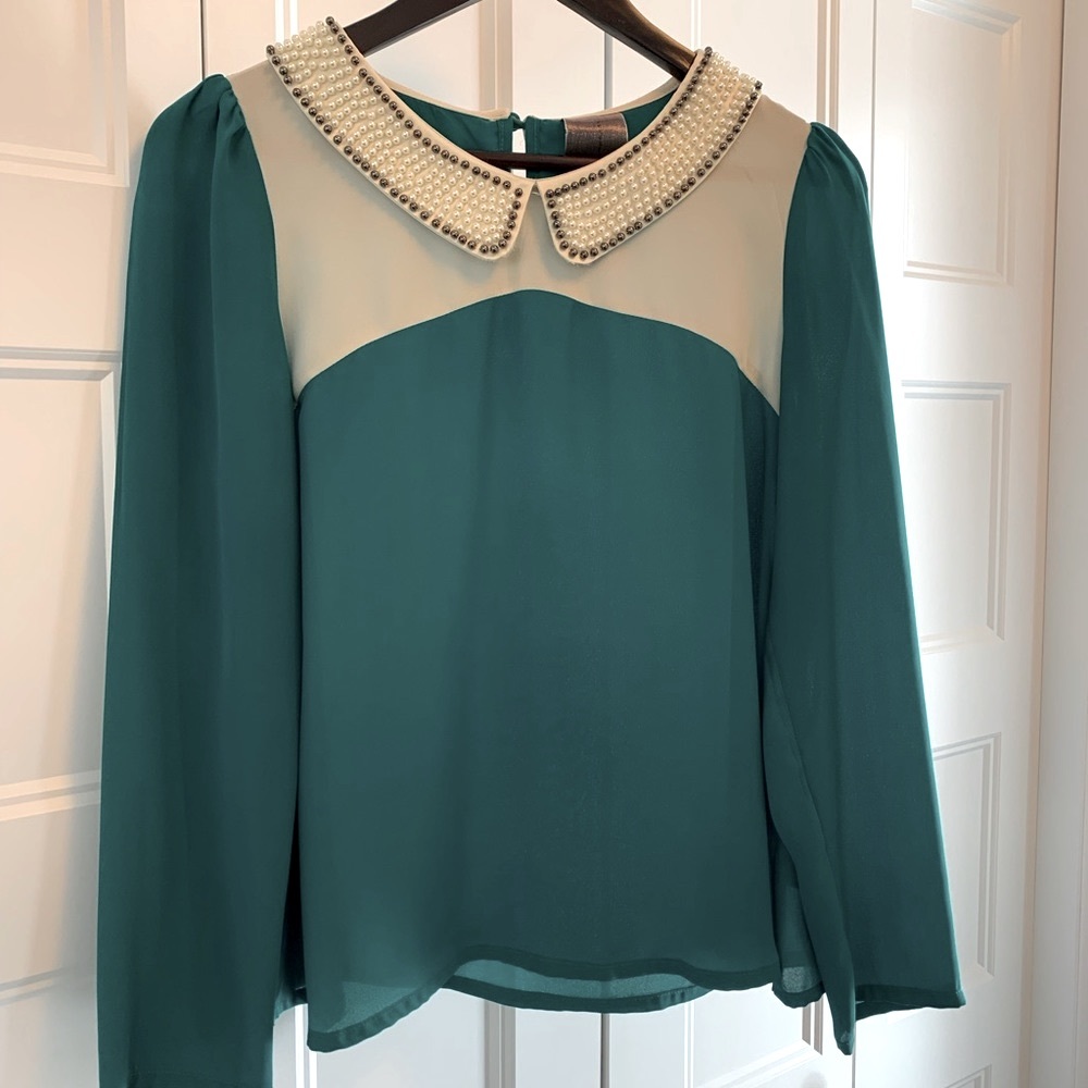 Vintage Beaded Blouse